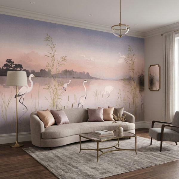 Preserve Serenity Mural in a living room