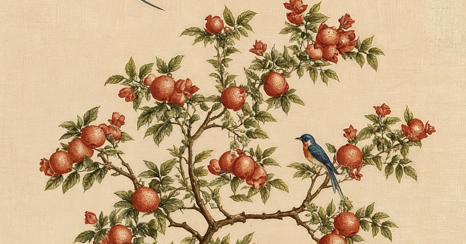 Scholars Garden Chinoiserie Antique 5 Wallpaper and Wall Murals South Africa Scholars Garden Chinoiserie Antique close-up showing texture and colour