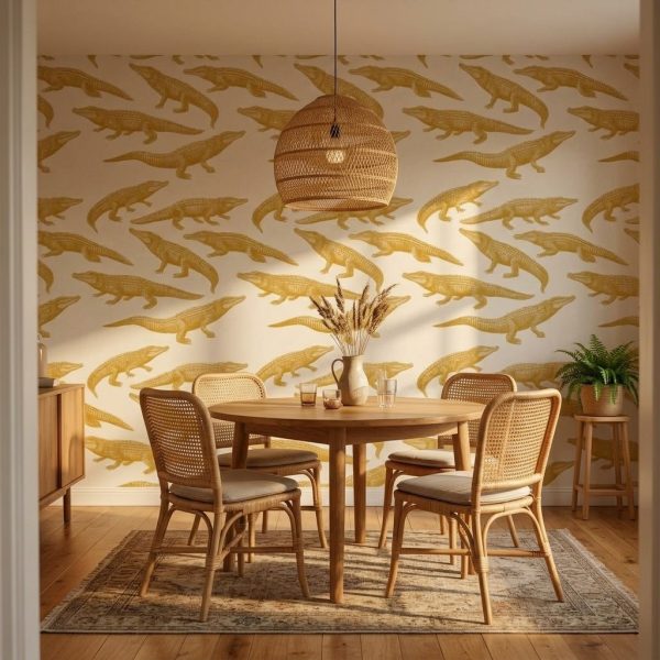 Mustard Crocodile Scatter