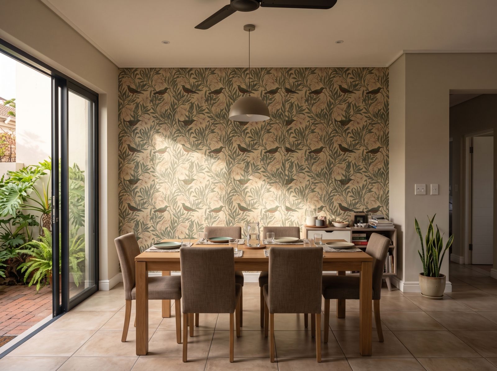 Sugarbird Butter 3 Wallpaper and Wall Murals South Africa Sugarbird Butter shown in a bedroom