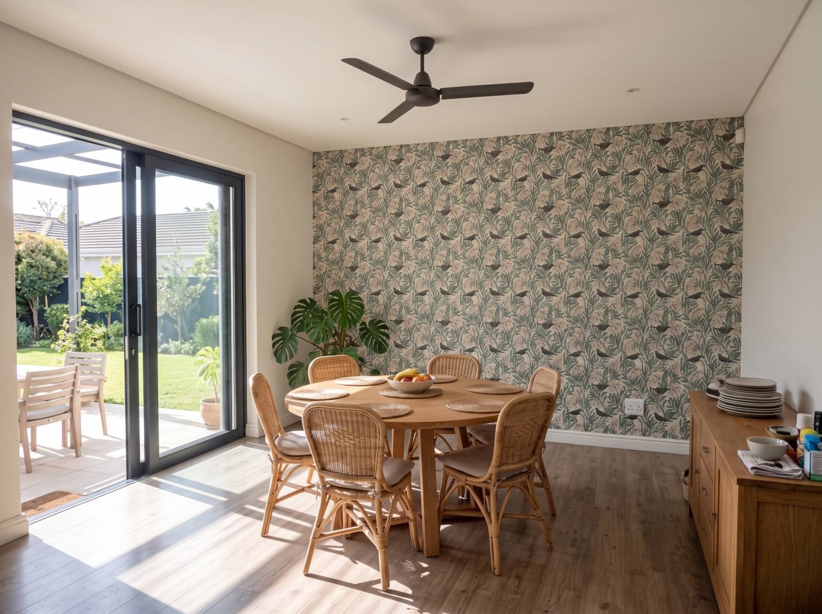 Sugarbird Engraved 3 Wallpaper and Wall Murals South Africa Sugarbird Engraved shown in a bedroom