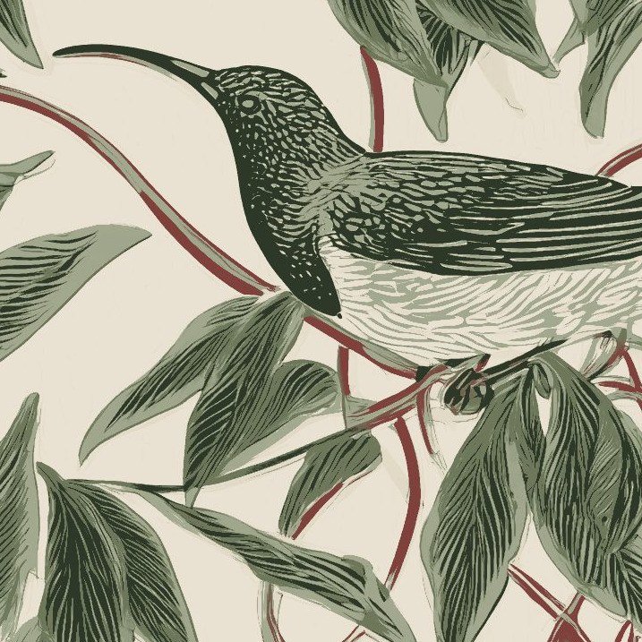 Sunbird Bower Parchment 4 Wallpaper and Wall Murals South Africa Sunbird Bower Parchment close-up showing texture and colour