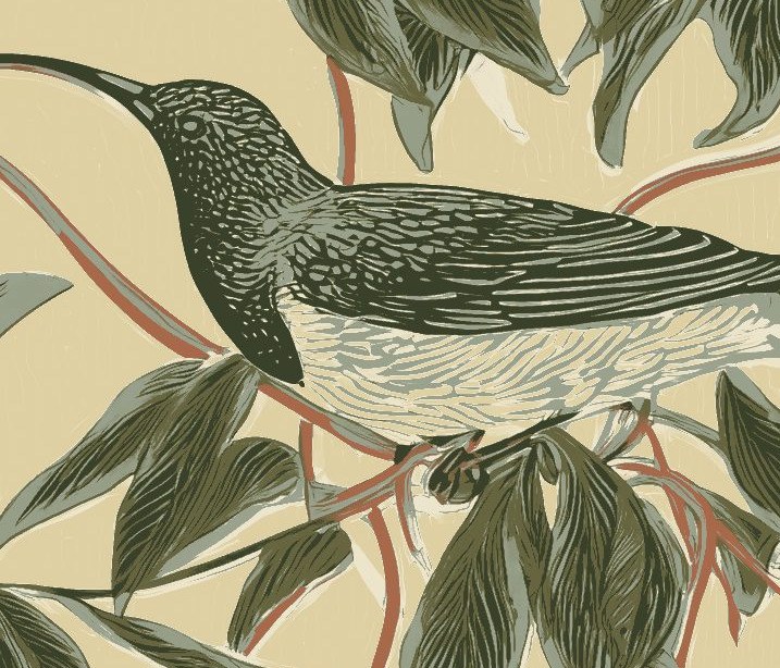 Sunbird Bower Butter 4 Wallpaper and Wall Murals South Africa Sunbird Bower Butter close-up showing texture and colour