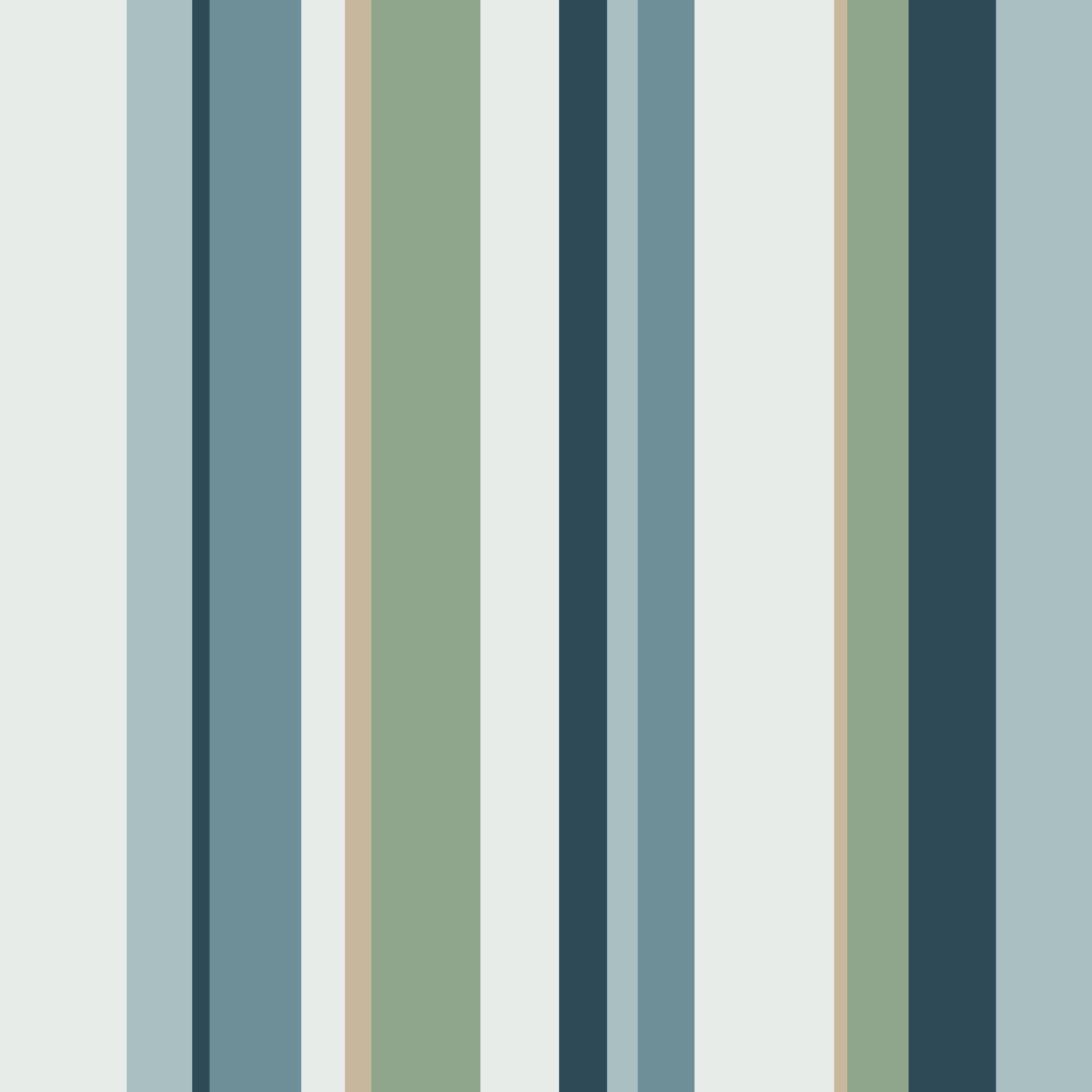 Uneven Stripe Coastal Fog 2 Wallpaper and Wall Murals South Africa Uneven Stripe Coastal Fog, vertical stripe pattern in teal, sage and sand wallpaper - WallpaperOnline