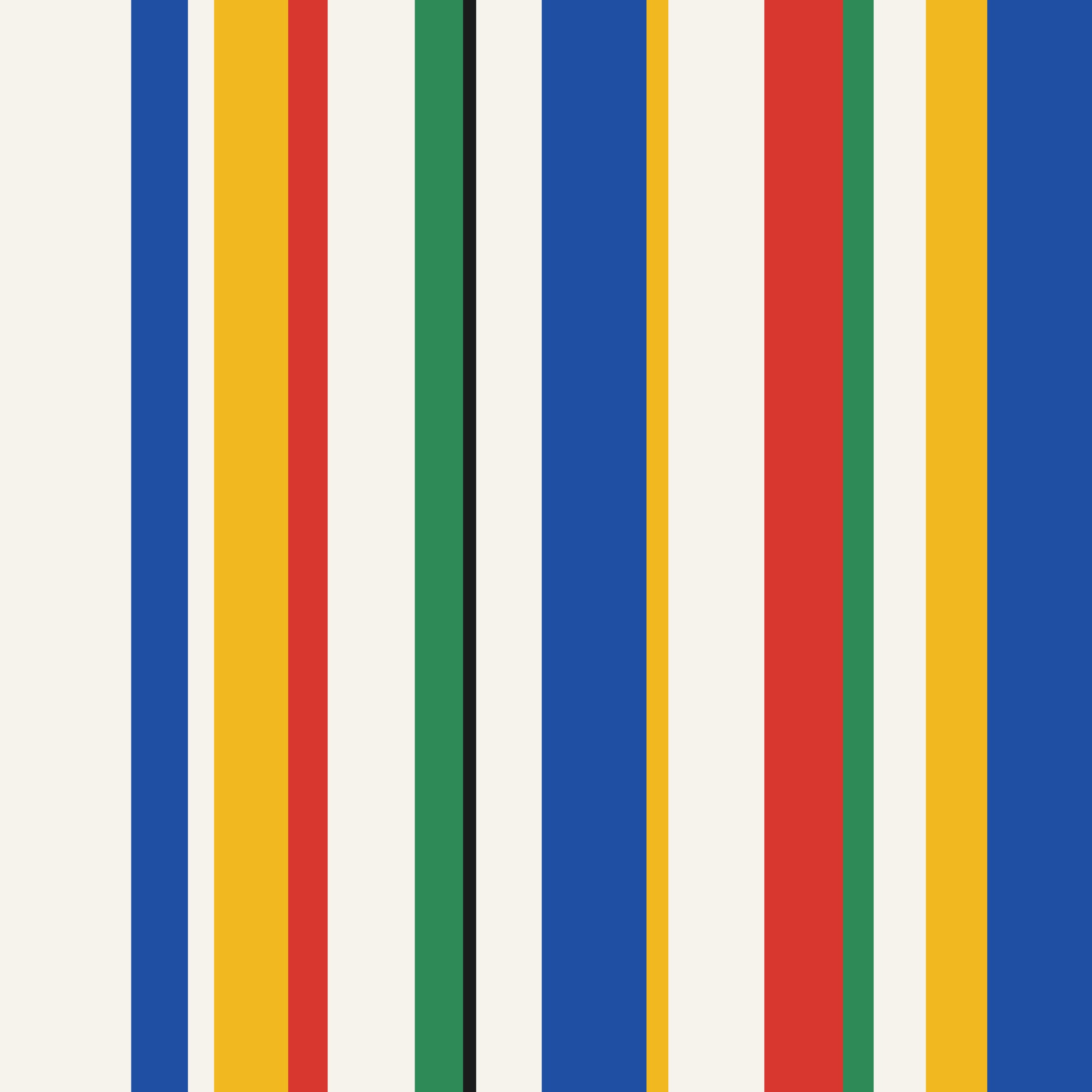 Uneven Stripe Primary Play 2 Wallpaper and Wall Murals South Africa Uneven Stripe Primary Play, vertical stripes in blue, yellow and red wallpaper - WallpaperOnline