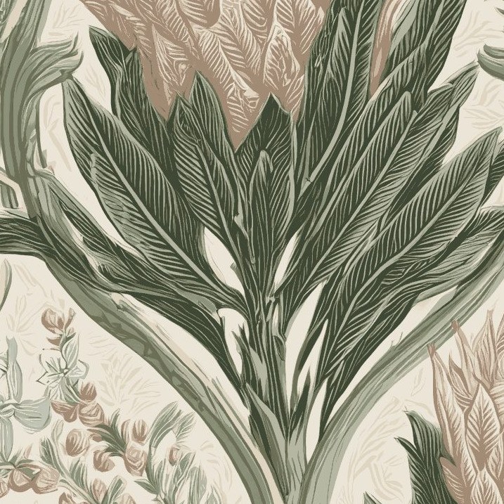 Veld Garden Parchment 4 Wallpaper and Wall Murals South Africa Veld Garden Parchment close-up showing texture and colour