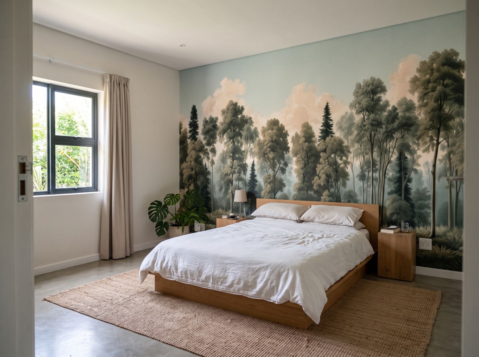 Colour 1 Wallpaper and Wall Murals South Africa Colour shown in a bedroom