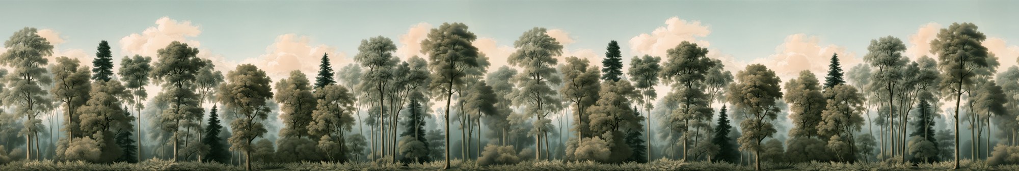 Colour 2 Wallpaper and Wall Murals South Africa Colour, forest trees in green and blue mural - WallpaperOnline