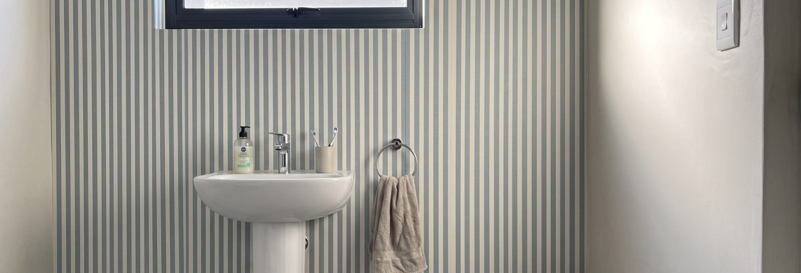 Timeless Stripes Wallpaper on a feature wall