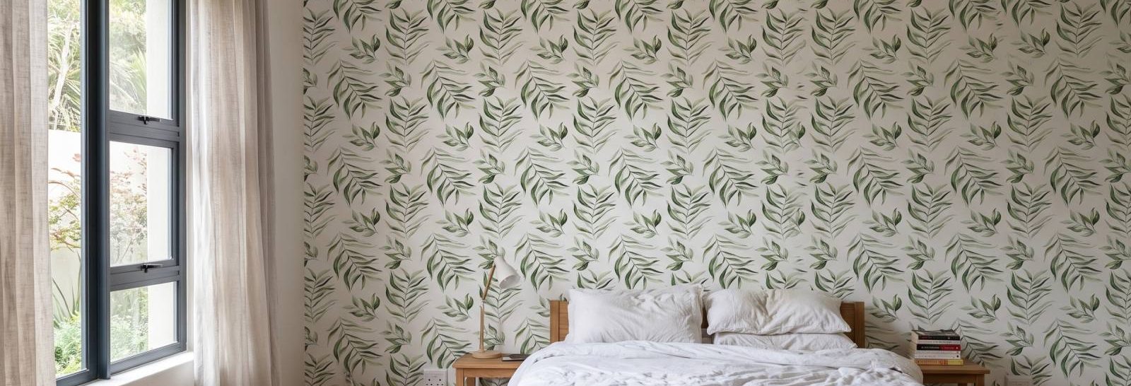 Ghost Vines Wallpaper on a feature wall
