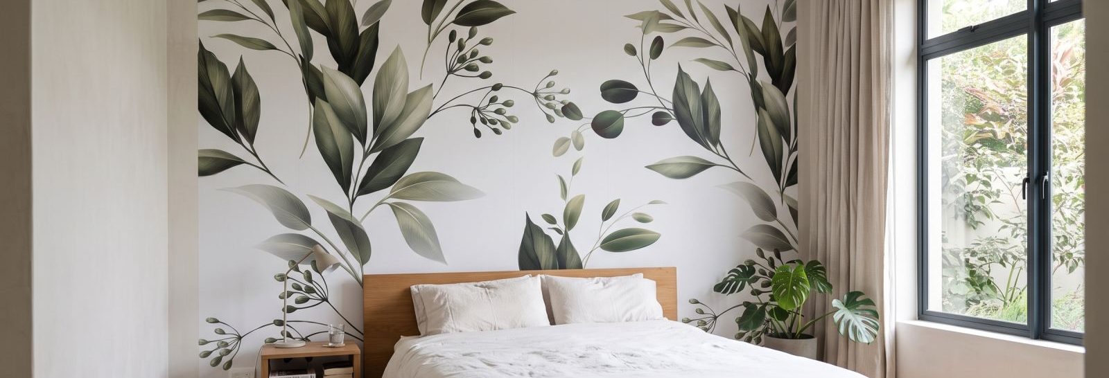 Mural Evergreen Fade on a feature wall